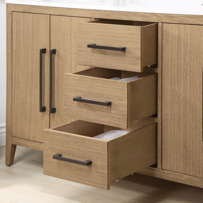 Mercury Row® Alsup 60'' Free Standing Double Bathroom Vanity with Top